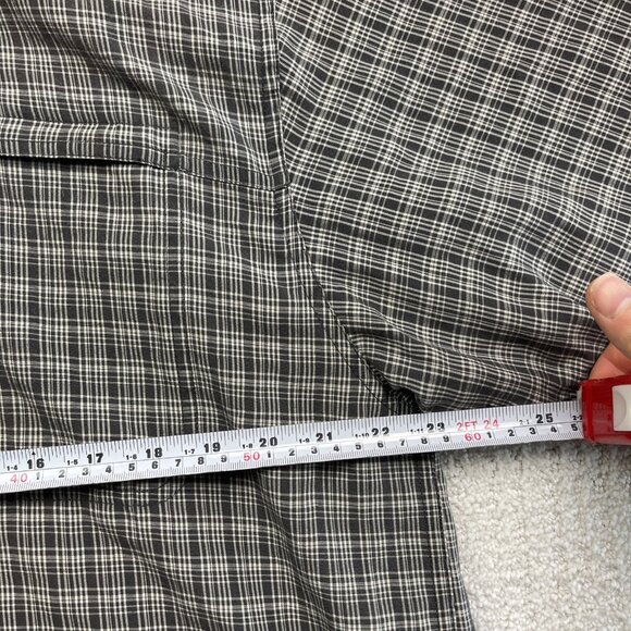 The North Face Button Up Gray Plaid Shirt Outdoors Hiking Shirt Mens ~XL *Read* - Picture 8 of 16
